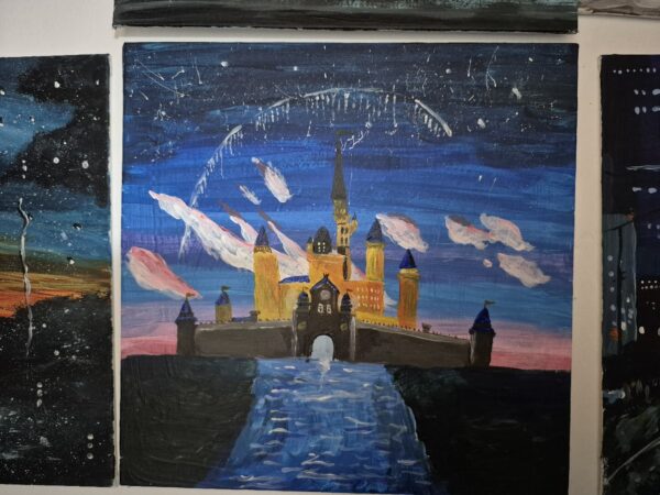 schilderij disney kasteel